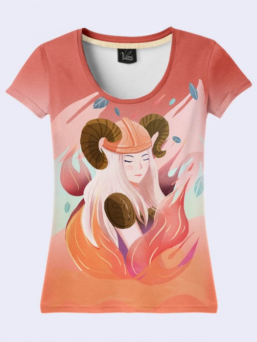 3D футболка Aries zodiac