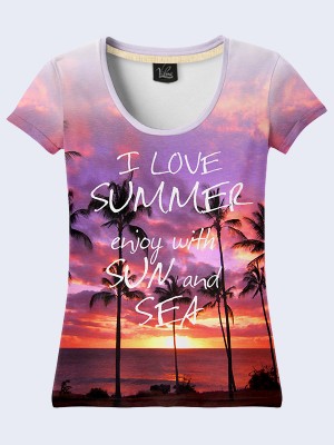 3D футболка Enjoy with sun and sea
