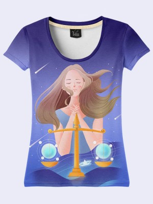 3D футболка Libra zodiac