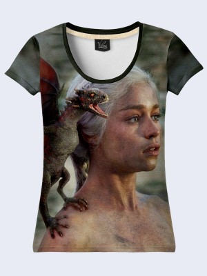 3D футболка Дейнерис с драконом