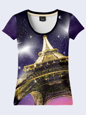 3D Футболка Париж Эйфелева башня