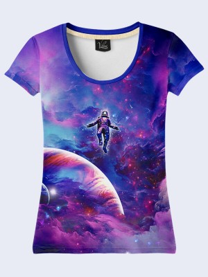 3D футболка Man in cosmos