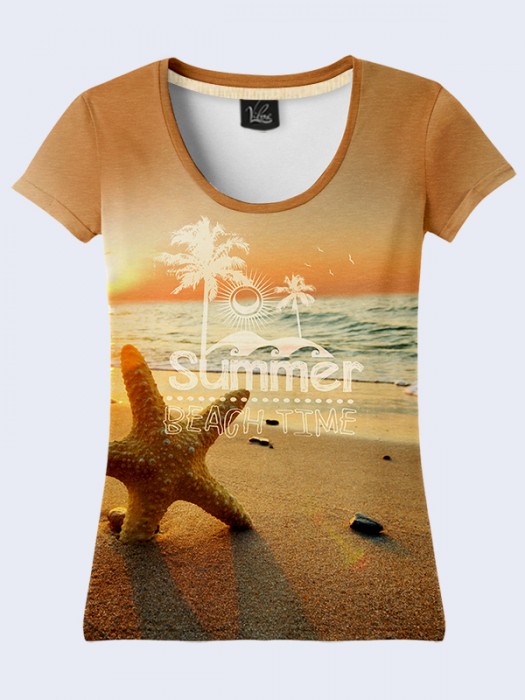 3D футболка Летний пляж
