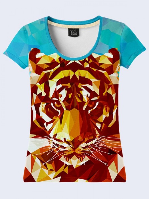 3D футболка Яркий тигр