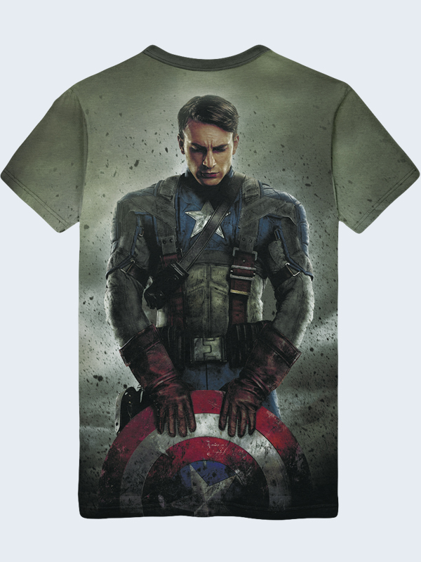 3D футболка Капитан Америка