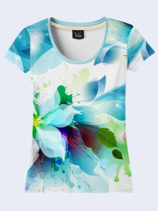 3D футболка Blue blossom